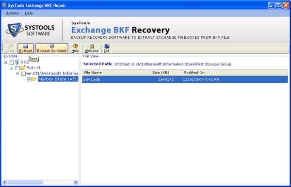 Exchange 2007 Backup Recovery Program 2.2